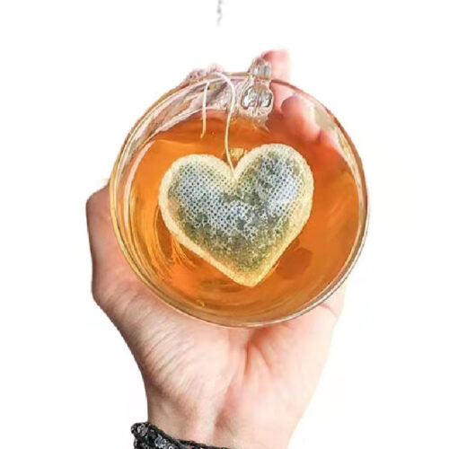 Heart shaped tea bags