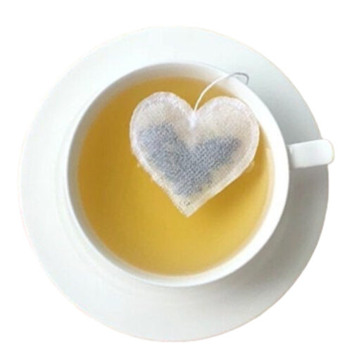 Heart shaped tea bags