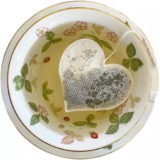 Heart shaped tea bags