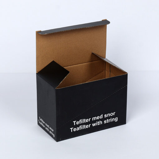 White cardboard color printing food grade folding tea bag ivory paper outer packing box